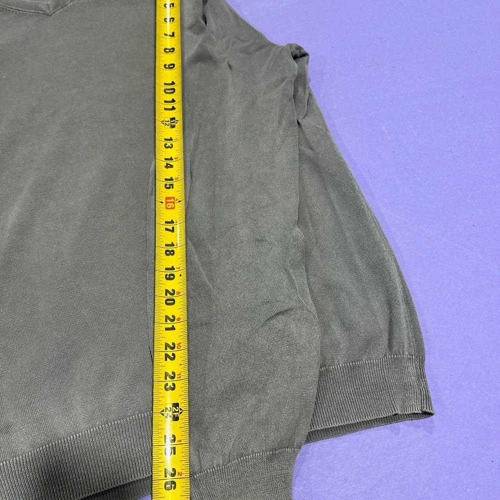 Vince Men's Charcoal V-Neck Sweater